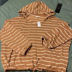 Yellow stripped hoodie